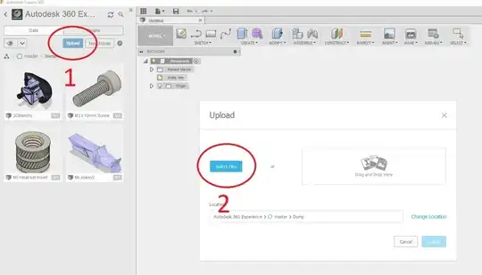 upload button