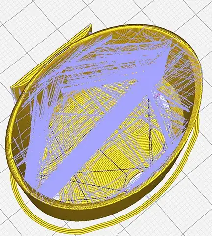 Cura travel lines