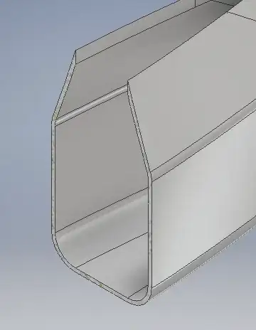 Cross Section where I split the part