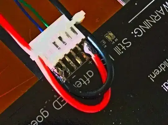 Anet heatbed soldered to the back of the connector