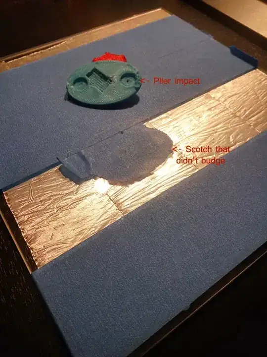 Print damaged by impact