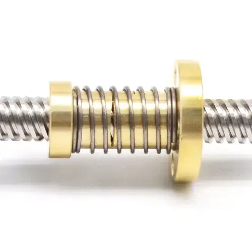 image of an anti backlash lead screw nut image of an anti backlash lead screw nut