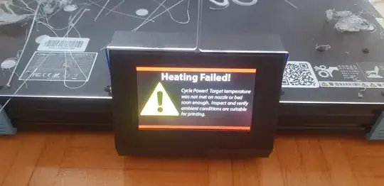 Heating failed error