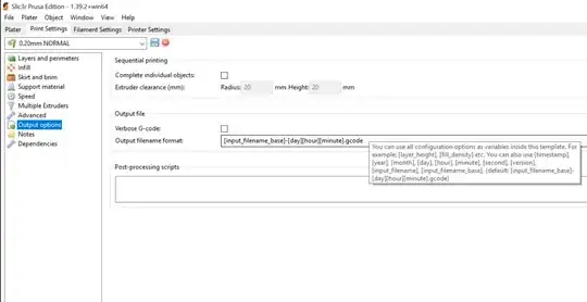 output options