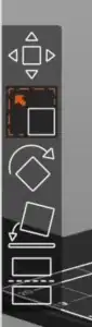 Resize button