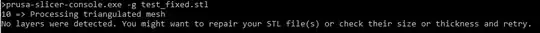 error message