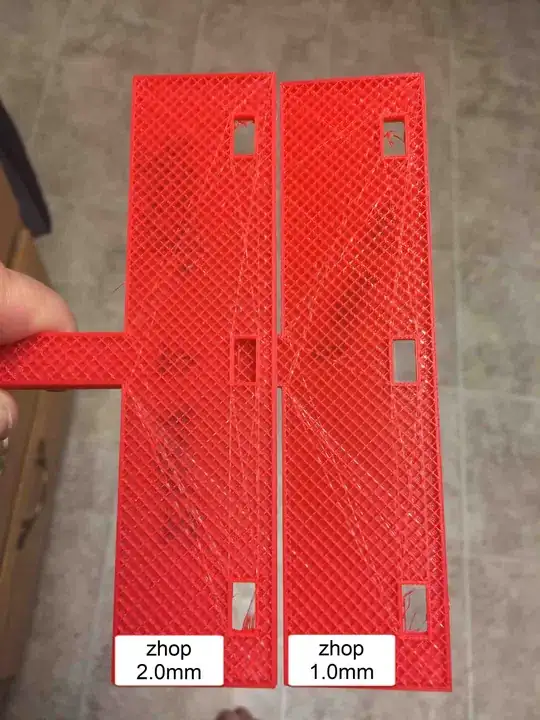 Zhop comparision, 1.0mm on the right.