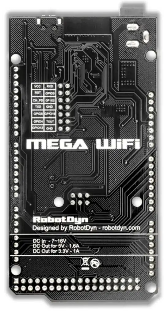 RobotDyn board (rear) RobotDyn board (rear)