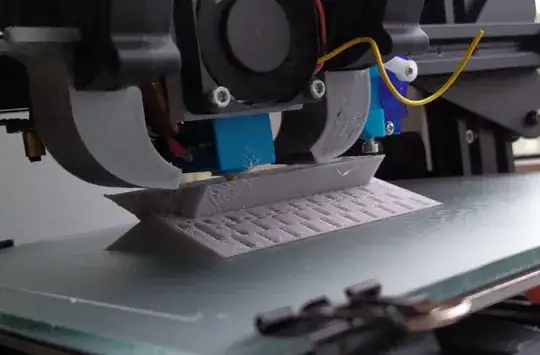 3D printer printing a model with errors