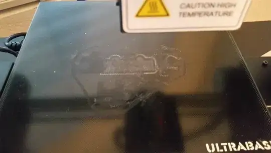 Residue left on build plate