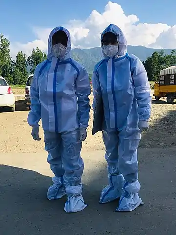 Paramedics in PPE Kits.