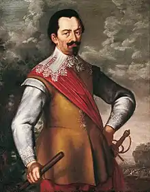 Catholic general Albrecht von Wallenstein (1583–1634),  supreme commander of the armies of the Imperial Army during the Thirty Years War