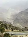A road in the mountains between Al Bahah and Al-Mikhwah