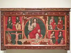 Painted wood altar frontal