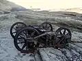 Bogie abandoned in the beach