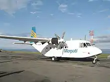 A Merpati Nusantara Airlines CASA C-212 Aviocar