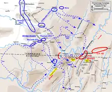 Initial movements in the Chickamauga Campaign, August 15&nbsp;– September 8, 1863