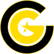 The second logo of Clutch Gaming, used after its acquisition by Dignitas in 2019. The logo is a stylized yellow letter "G" within a larger black letter "C".