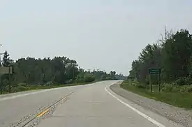 Welcome sign on US&nbsp;41