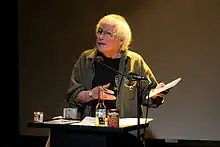 David Meltzer speaking at Beyond Baroque Literary Arts Center, Venice, California in 2007