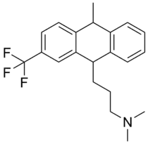 Skeletal formula of fluotracen