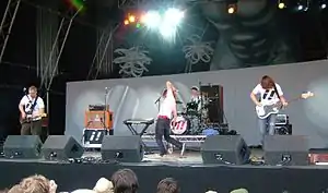 Playing live at Summer Sundae, August 2006
