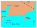 Map of Gabo Island, Victoria, Australia