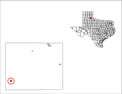 Location in Hall County (circled)