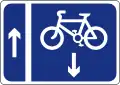 RUS 059Contra-flow Cycle Track