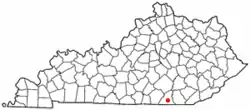 Location of Stearns, Kentucky