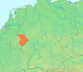 Location of the Eifel