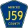 County Road J59 marker