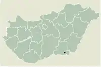 Location in Csongrád County, Hungary