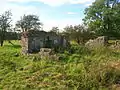 The ruins of the old Mosside farmhouse which was demolished in 1971.