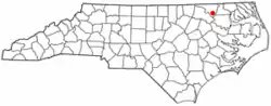 Location of Rich Square, North Carolina