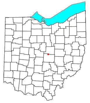 Location of Homer, Ohio