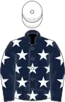Dark blue, white stars, white cap