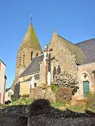 The church of Saint Pierre, in Parné-sur-Roc