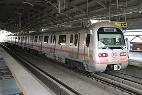 Jaipur Metro running on double-storey elevated track