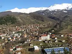 Ski resort Brezovica and city of Shtërpcë