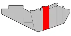Location within Restigouche County.