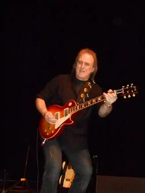 Rocky Athas live with John Mayall at Ancienne Belgique, Brussels, in 2014.