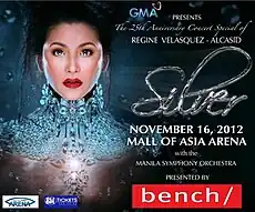 A poster of the concert Silver