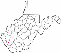 Location of Mount Gay-Shamrock, West Virginia
