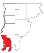 Location of Compton Precinct in Wabash County