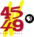 WNEO/WEAO's former logo as "PBS 45 & 49"