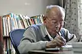 Zhou Youguang at his home in Beijing in 2012, aged 106